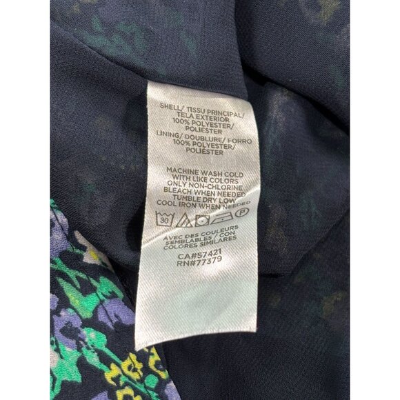 Loft Outlet Floral Sleeveless Blouse MP Petite Polyester - Picture 5 of 9